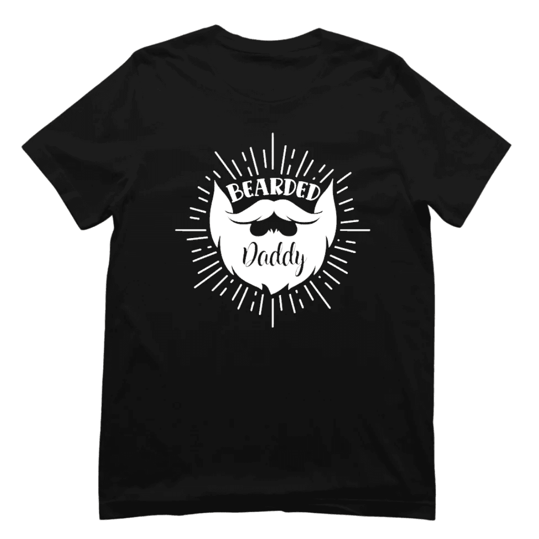 Bearded Daddy T-shirt  – stoer shirt voor bebaarde vaders, 100% katoen