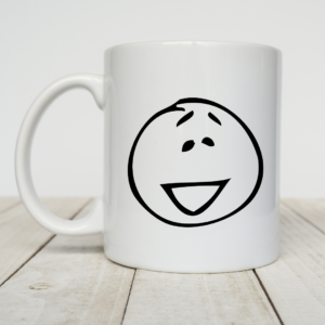 koffie- of theemok met smiley