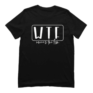 Vis T-shirt - 'WTF' where's the fish