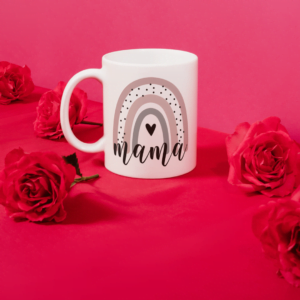 Moederdag mok - regenboog - mama