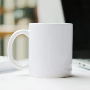 Lege mok voor eigen tekst