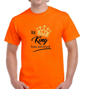 Koningsdag-T-shirt heren-The-King-has-arrived